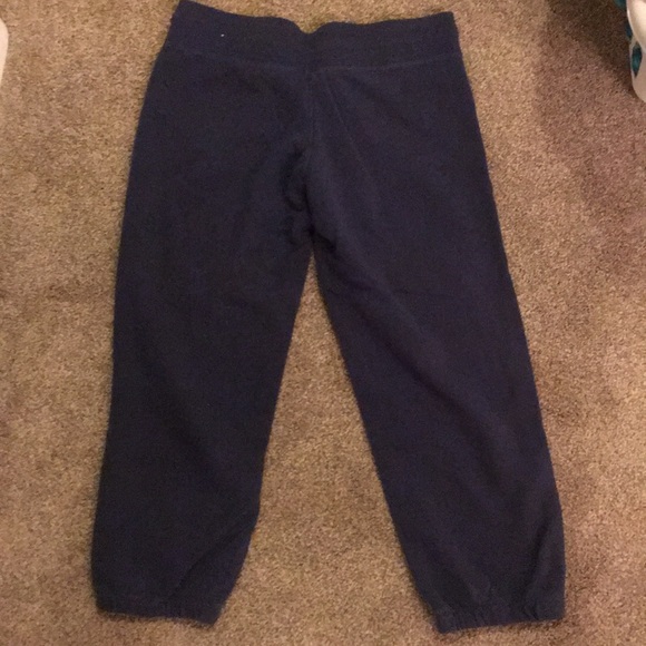 Navy cropped sweatpants - Picture 2 of 2